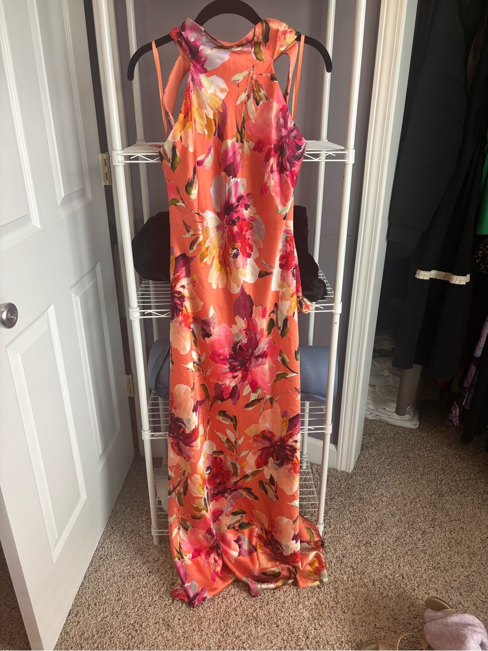 Floral Halter Maxi Dress
